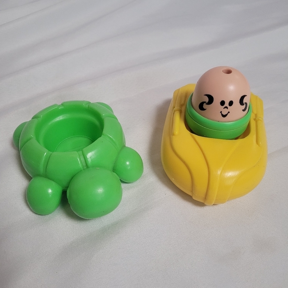 Vintage 80's Playskool Floating Rowboat Turtle Sailor Toy Lot